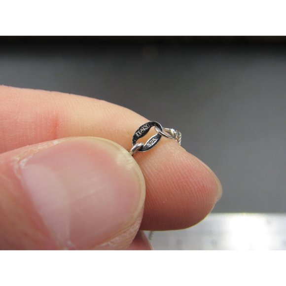 18 Inch Sterling Silver Large Circle Abalone Shell Pendant Necklace - Picture 5 of 7